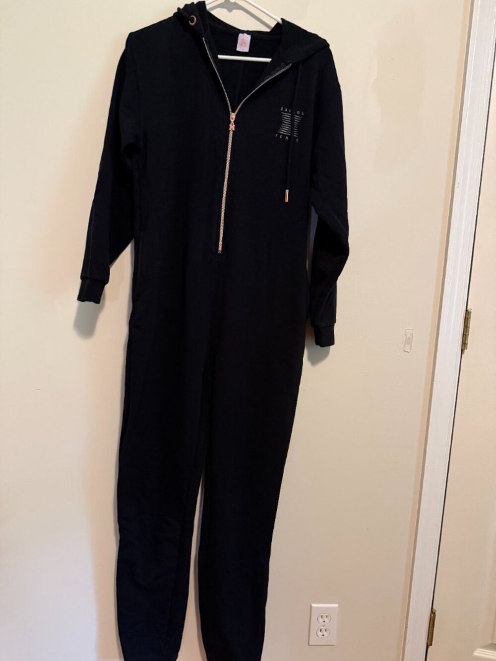 Forever Savage Hooded Onesie | SM | Tall | Black